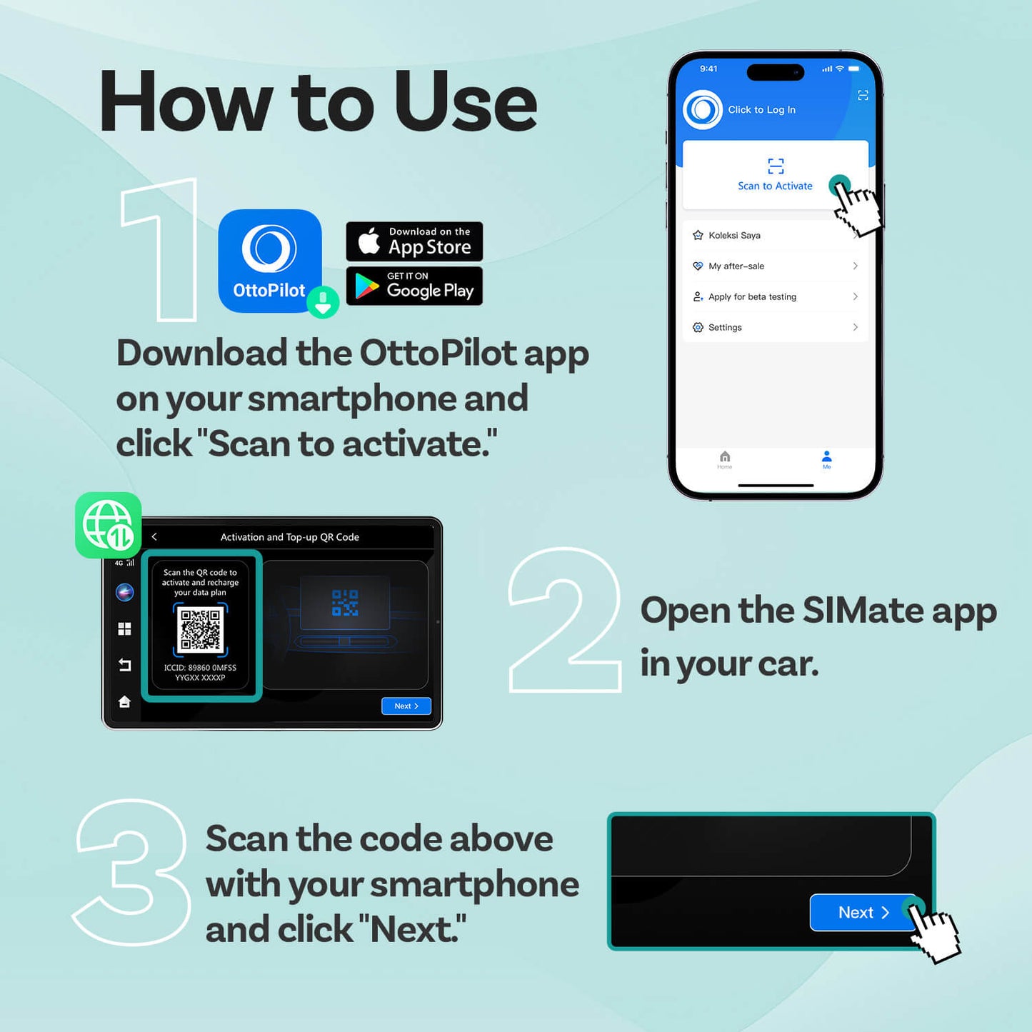 Ottocast CloudSIM 10GB/30GB/60GB/120GB