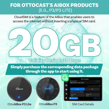 Ottocast CloudSIM 10GB/30GB/60GB/120GB